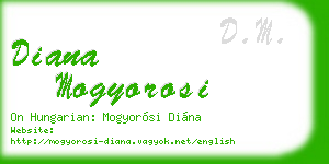 diana mogyorosi business card